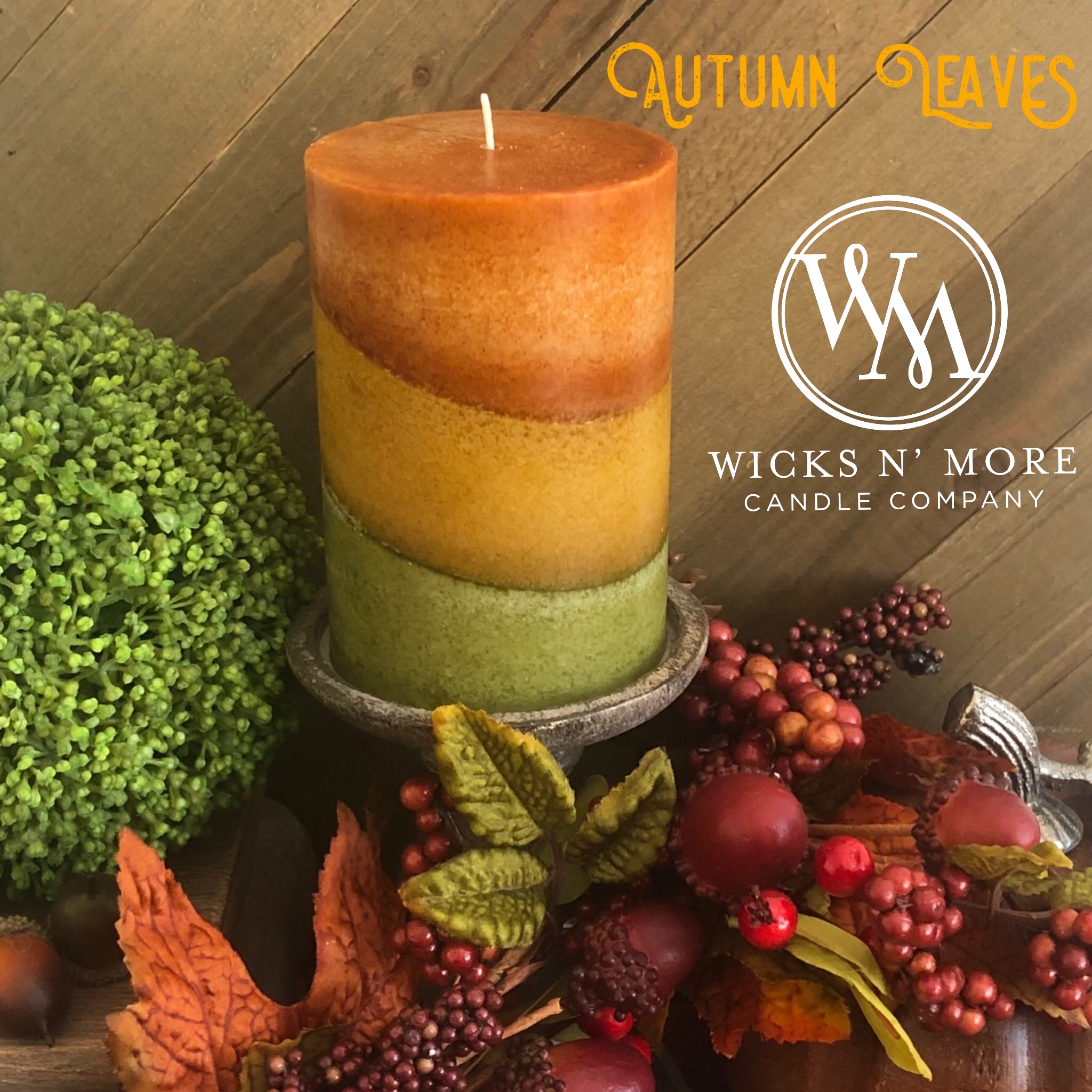 Autumn Leaves Candle