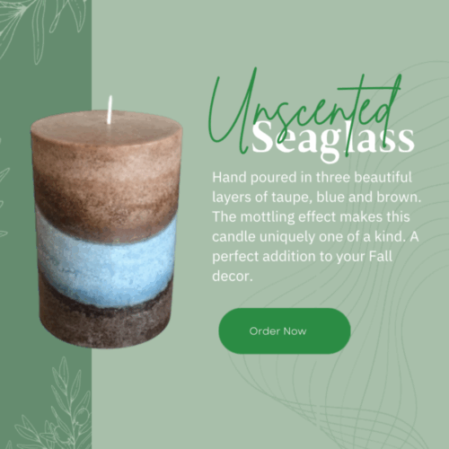 Seaglass Candle