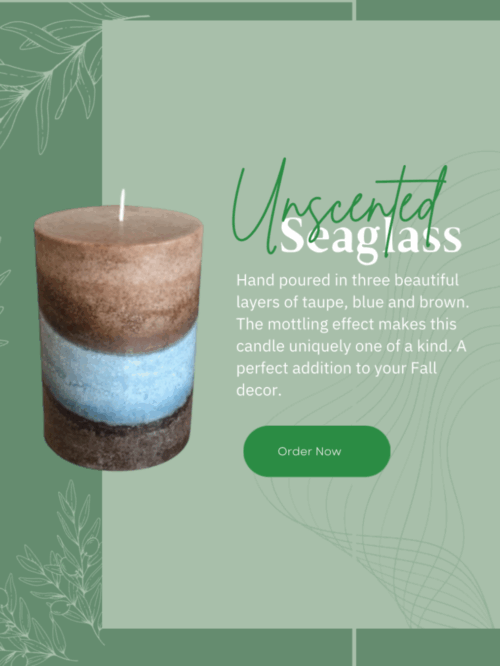 Seaglass Candle