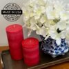 Red Scented Pillar Candle