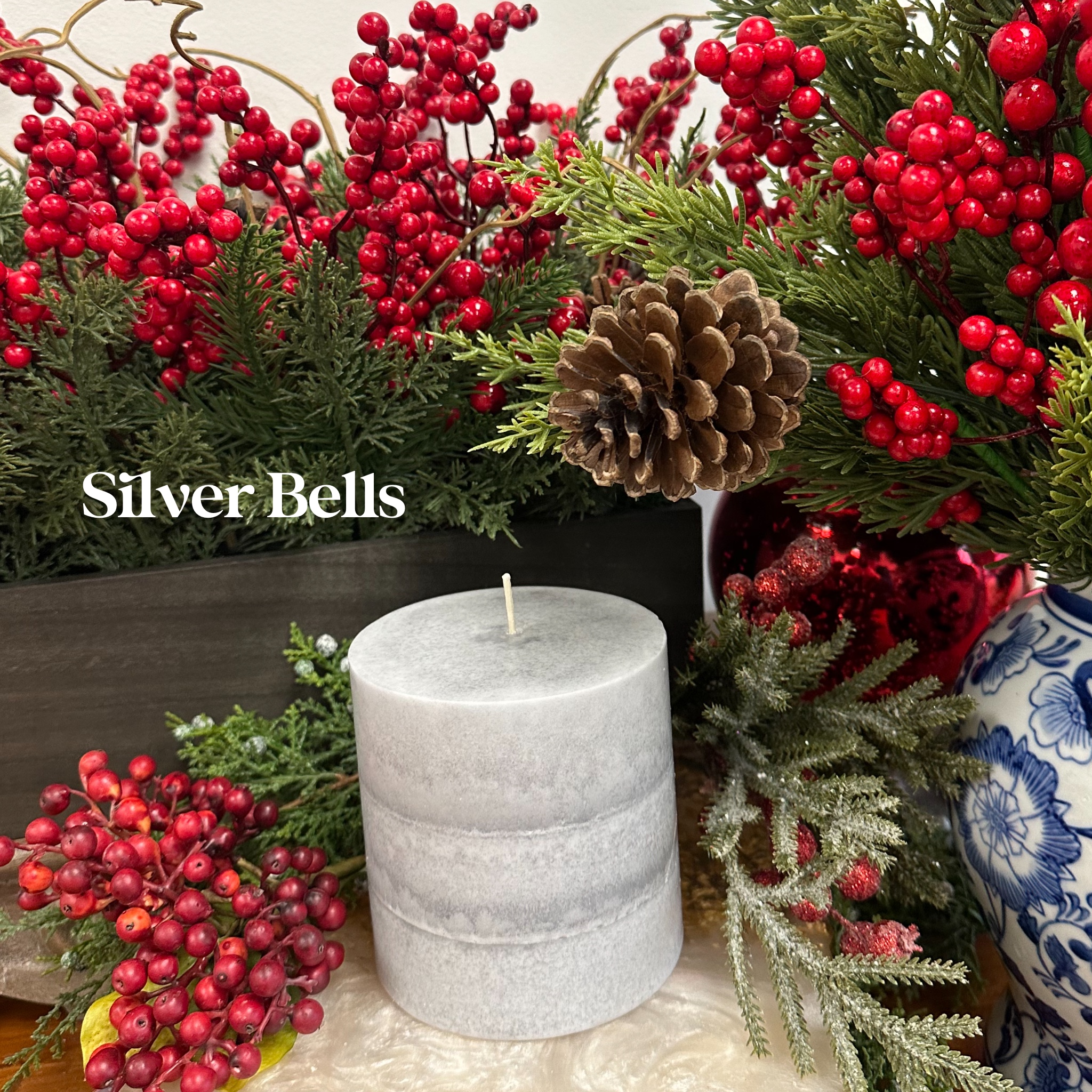 Silver Bells Candle