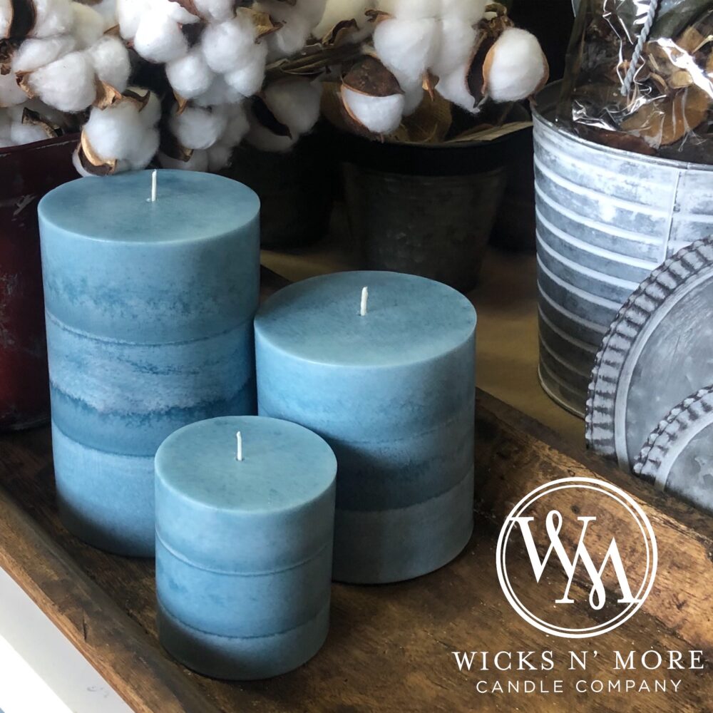 HandMade Scented Pillar Candles Wicks N' More Candle Company