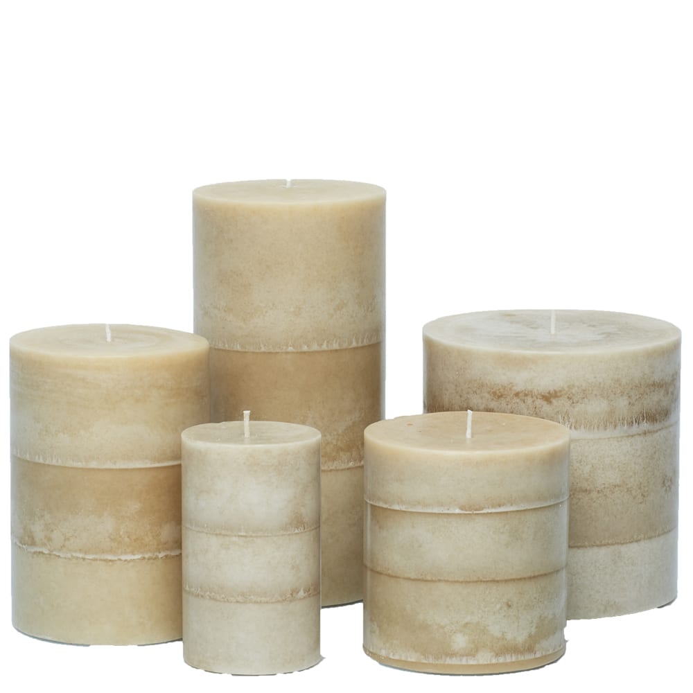 Grubby 6" Pilar Candle HANDMADE awesome Vanilla Spice fragrance 6in x 3in grunge 