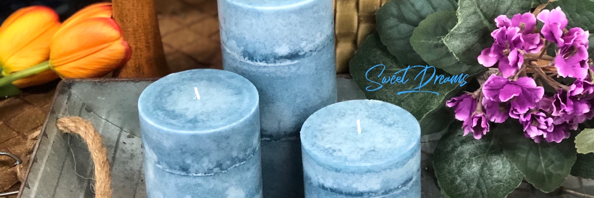 HandMade Scented Pillar Candles Wicks N' More Candle Company