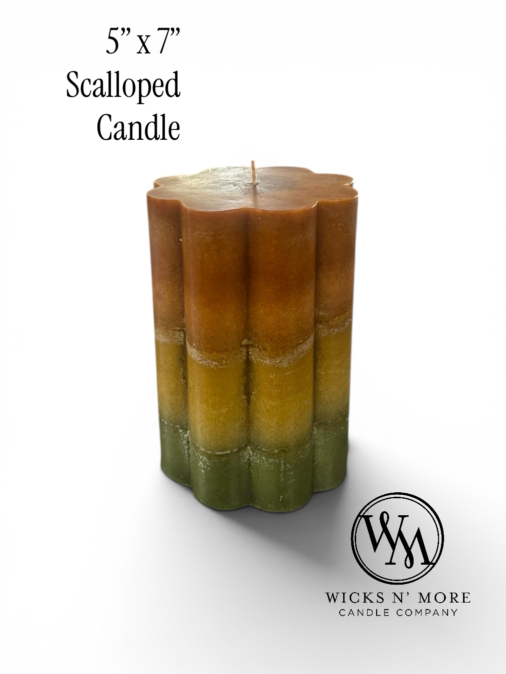 Autumn Leaves 5x7 Scallop Sale Candle