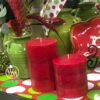 Red Scented Pillar Candle