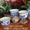 8 oz Blue Willow Chinoiserie Scented 3-wick Candle