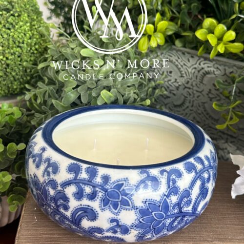 Blue/White Porcelain Scented Candle
